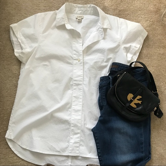 J. Crew Factory Tops - Cap sleeve popover